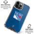 NHL New York Rangers Distressed iPhone 16 Pro Clear Case